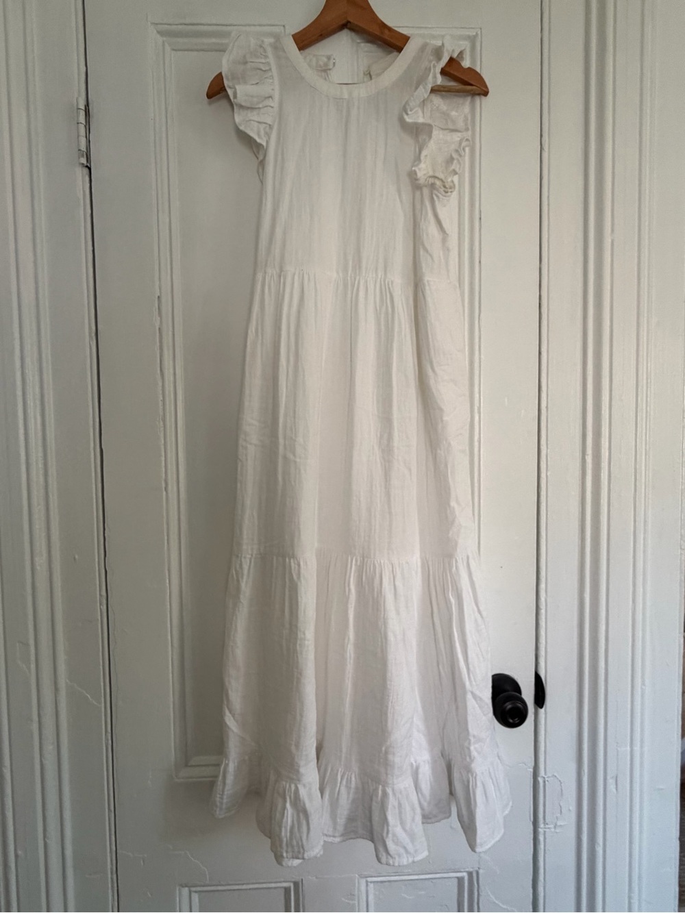 White gauze sundress